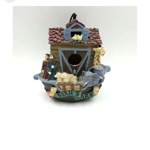 Noah's Ark Birdhouse Feeder Vintage 1995 7" X 7" Very Nice